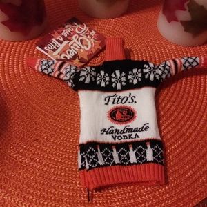 NWT Tito's Vodka 2018 Mini Ugly Christmas Sweater